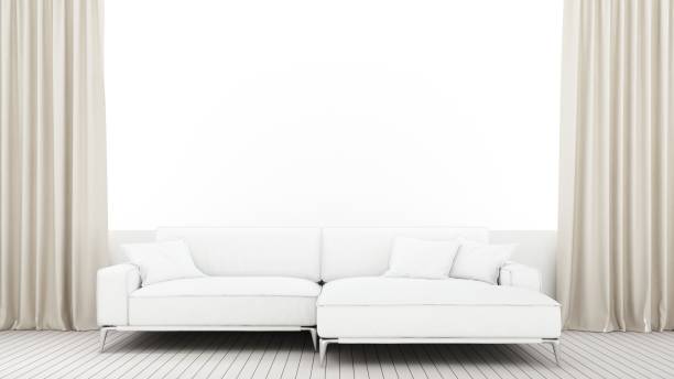 istock The interior minimal relax space and white background in apartment - 3D Rendering 861275916