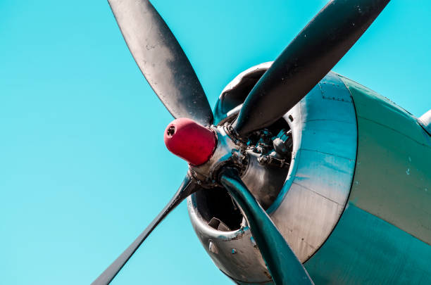 istock Propeller engine of an aircraft 861275990