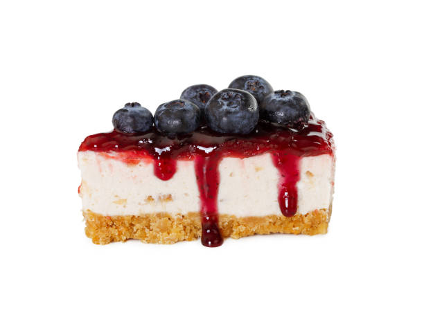 istock Piece of cheesecake with jam and fresh blueberries 861305726