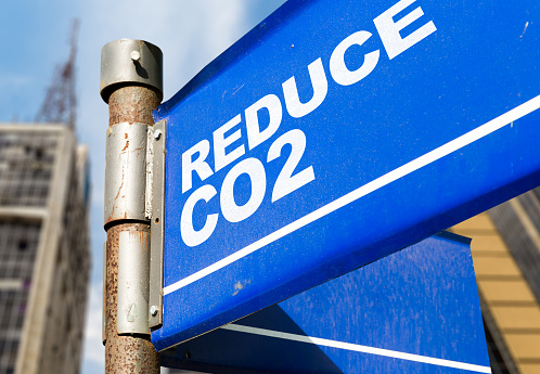 Reduce CO2 sign