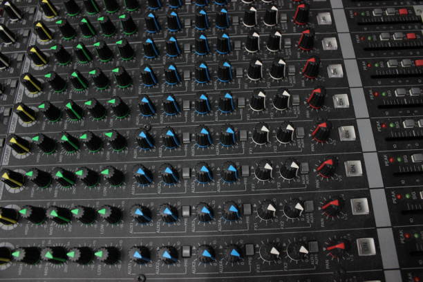 istock Sound Board with colorful switches 861314330