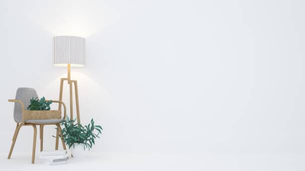 istock 3d rendering interior relax space furniture and background white decoration 861314686