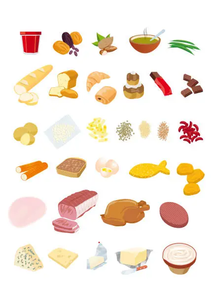 Vector illustration of food
