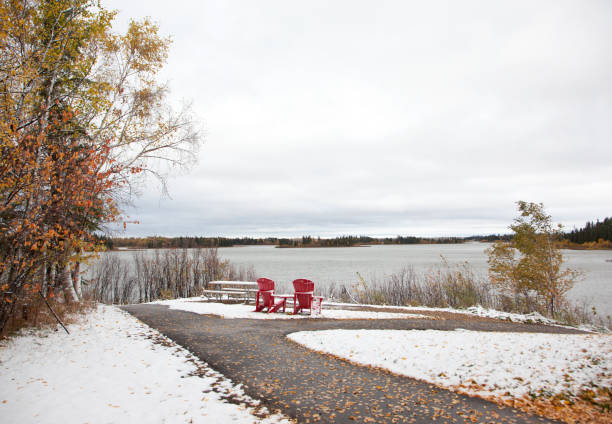 istock red chairs from Canada 150 overlook lake 861341150