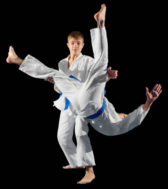 istock Little boys martial arts fighters 861342538