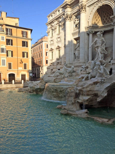istock Empty Trevi Fountain in the Morning Hours 861346412