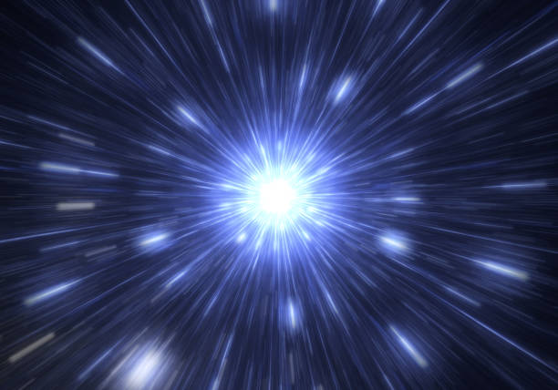 istock Time warp, traveling in space. 861357692