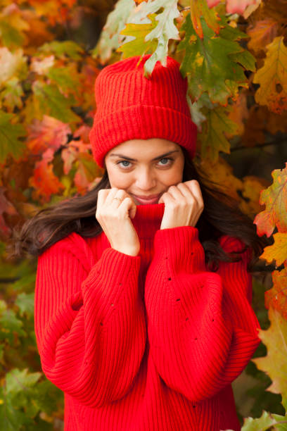 istock Young beautiful woman in the park. 861361402