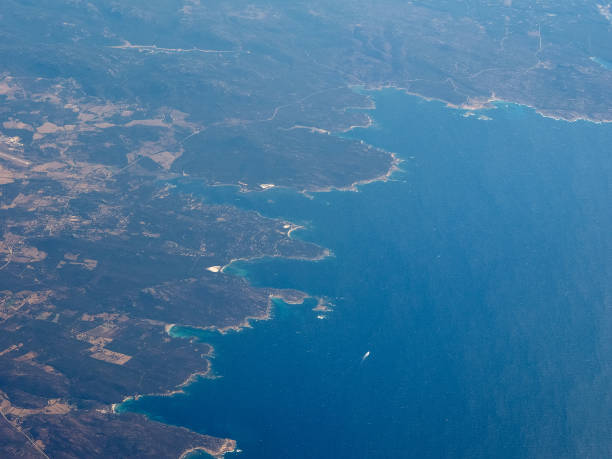 istock Aerial view of Corsica 861363280