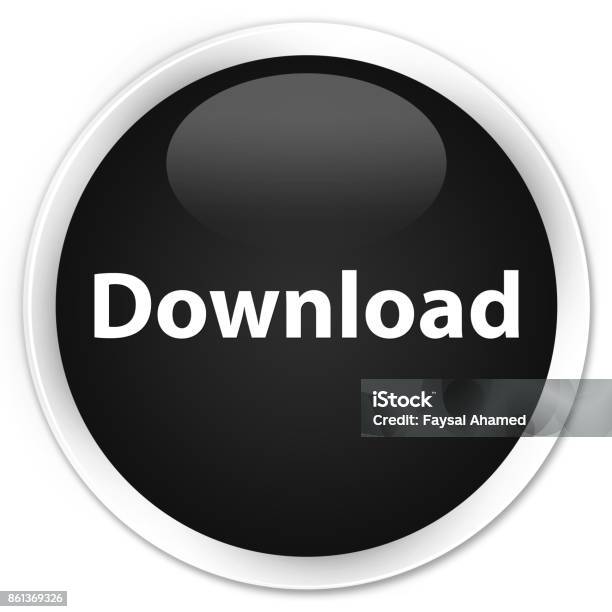 Download Premium Black Round Button Stock Illustration - Download Image Now - Black Color, Button - Sewing Item, Circle