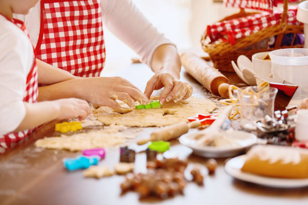istock Mother and Daughter Baking Dough 861373004
