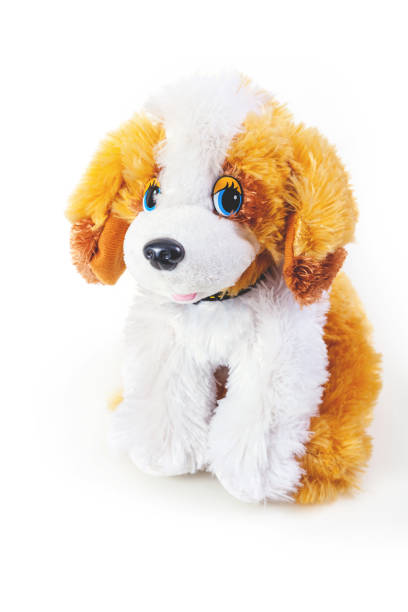 istock Cute toy dog on white background 861377118
