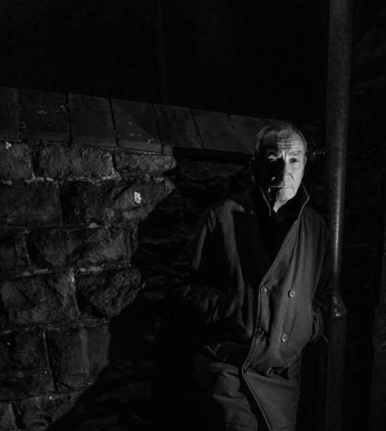 istock Senior man in film noir style 861380584