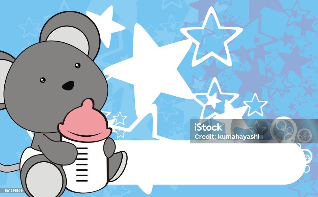 Ilustración de Lindo Poco Ratón Bebé Dibujos Animados Fondo y más Vectores  Libres de Derechos de Pañal - Pañal, Ratón - Animal, Alegre - iStock