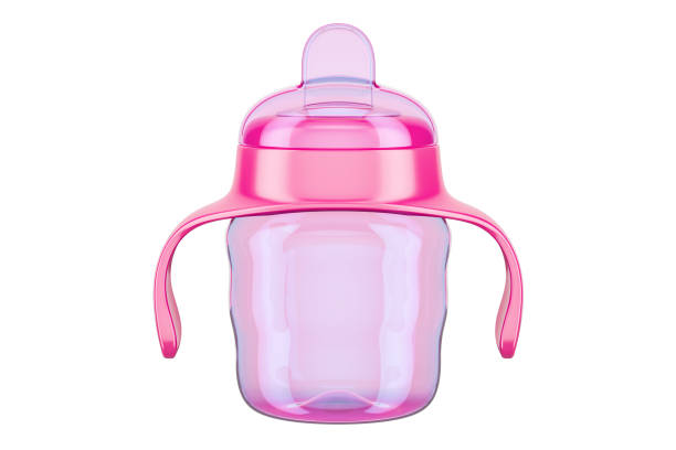 istock Non-spill cup for baby, 3D rendering isolated on white background 861395458