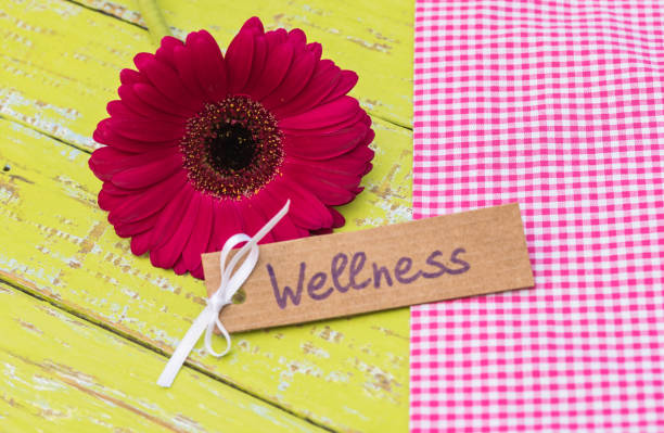 istock Gift card for Wellness with beautiful flower 861405902