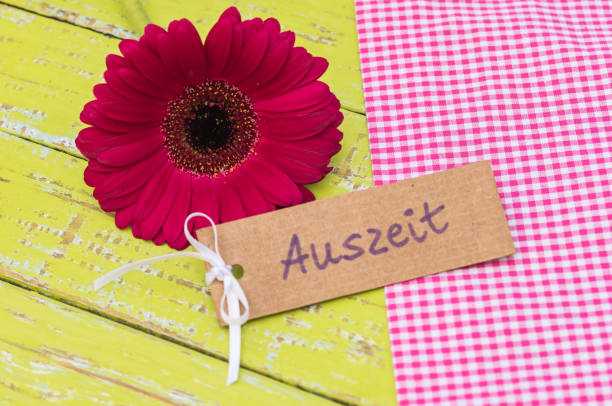 istock Gift card for relaxation with beautiful flower 861405928