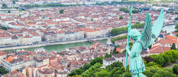 istock Aerial view of Lyon 861408924