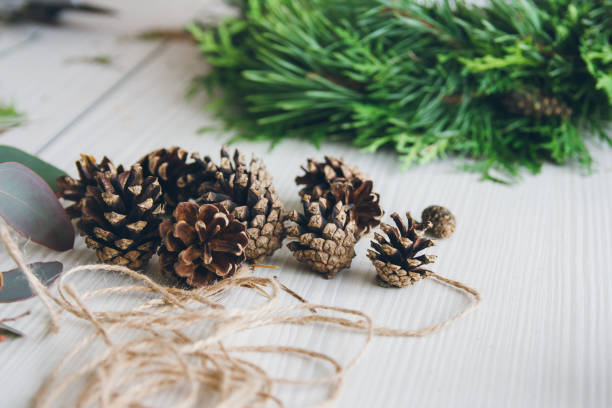 istock Florist decorator making Christmas wreath 861411994