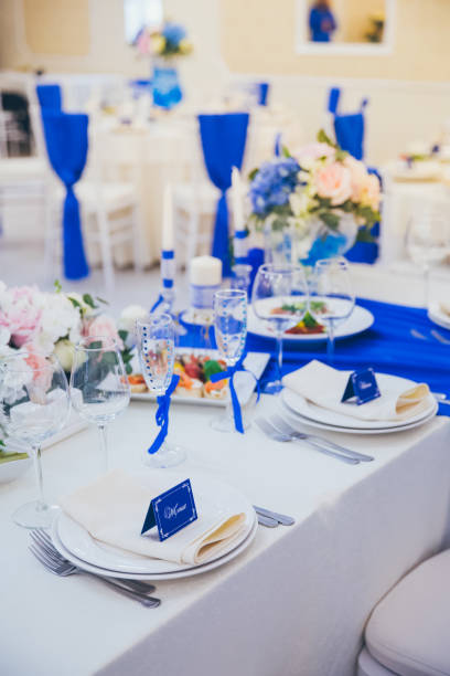 istock Beautiful wedding table for bride and groom 861435078