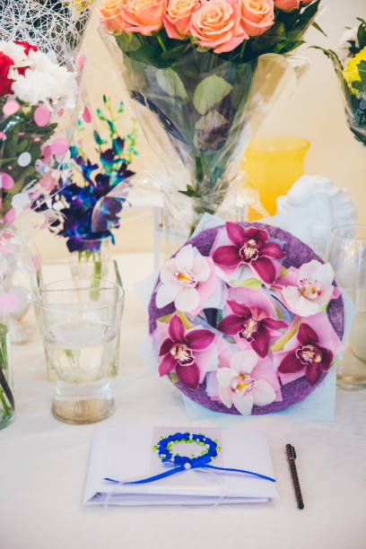istock hall for wedding with tables and decoration 861435350