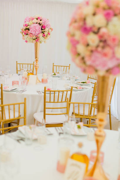 istock Luxury wedding decoration of the table 861463698