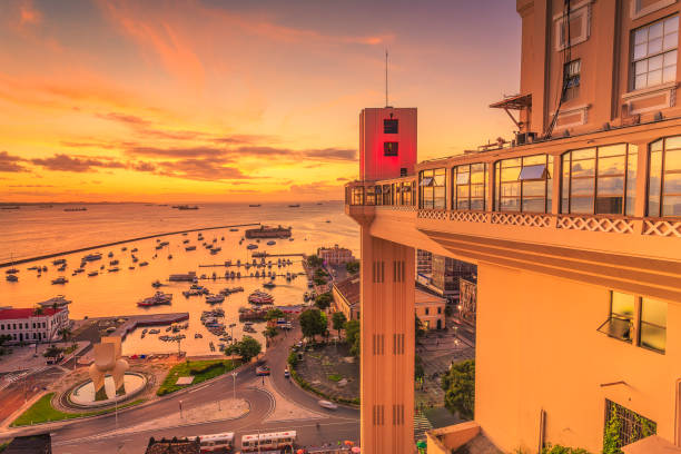 istock Sunset in Lacerda's Elevator in Salvador, Bahia. 861467946