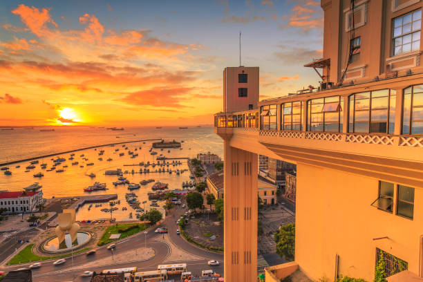 istock Sunset in Lacerda's Elevator in Salvador, Bahia. 861468232
