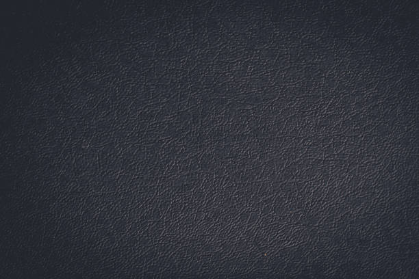 black leather notebook Close up vintage of black leather notebook texture background use for your texts display old black leather photo album stock pictures, royalty-free photos & images