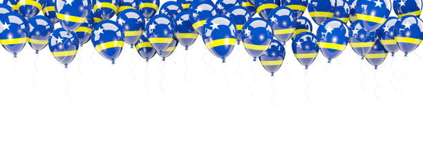 istock Balloons frame with flag of curacao 861493684