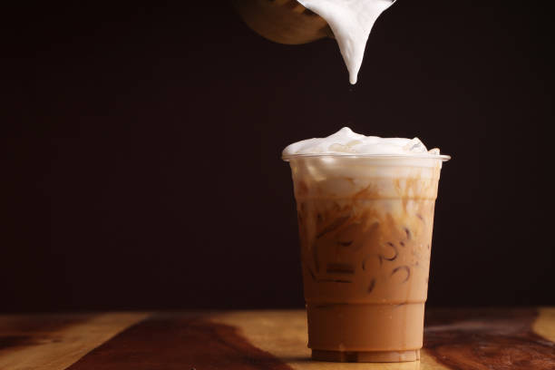 istock Ice cappuccino and milk foam 861493882