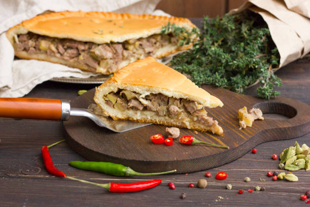 istock A pie with meat and potatoes, homemade 861499148