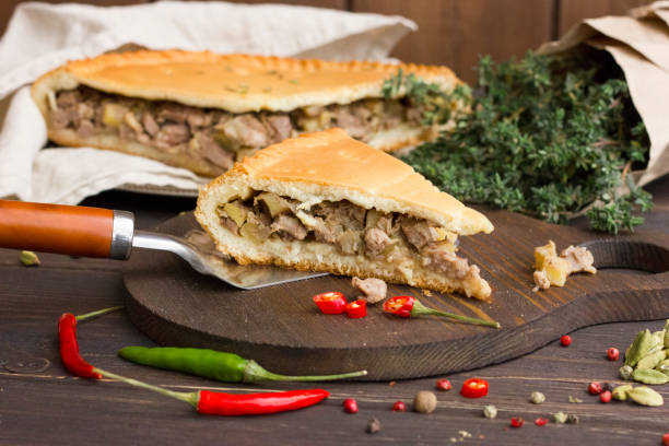 istock A pie with meat and potatoes, homemade 861499158