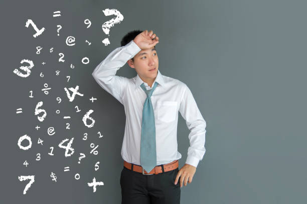 istock Man in white shirt stand raise arm 861505256