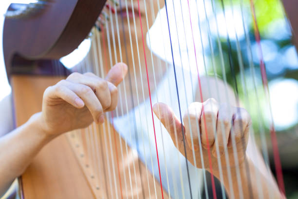 istock Woman Playing Harp Outdoors 861511792