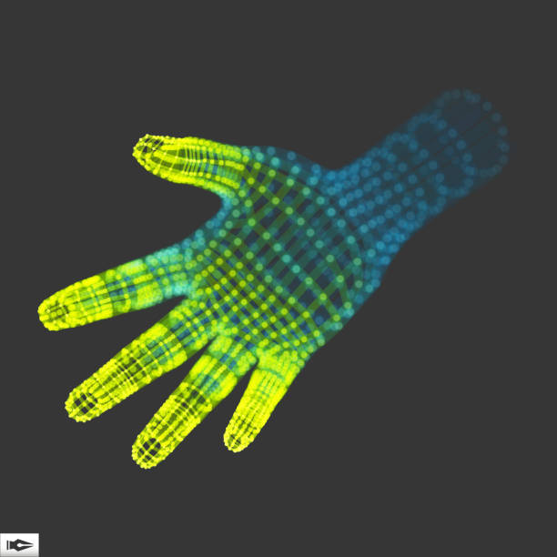 istock Human Arm. Human Hand Model. Hand Scanning. 3d Covering Skin 861520436