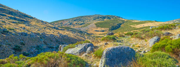 istock Mountains of a spanish natural park in sunlight at fall 861537160