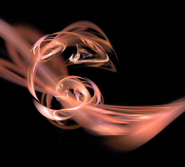 istock image of one Digital Fractal on Black Color 861542684