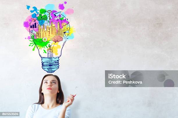 Idea Concept Stock Photo - Download Image Now - Contemplation, Design, Plan - Document