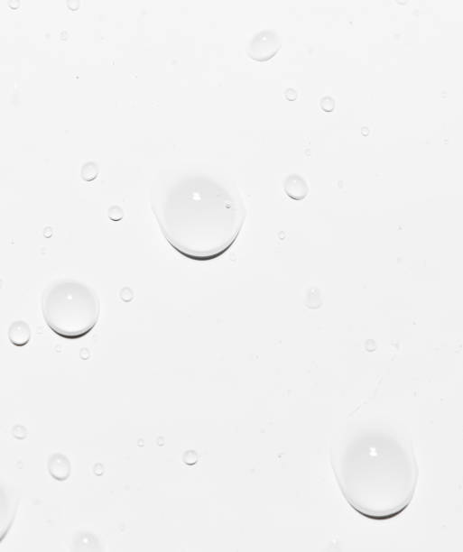 istock drops of water on white. close-up 861559416