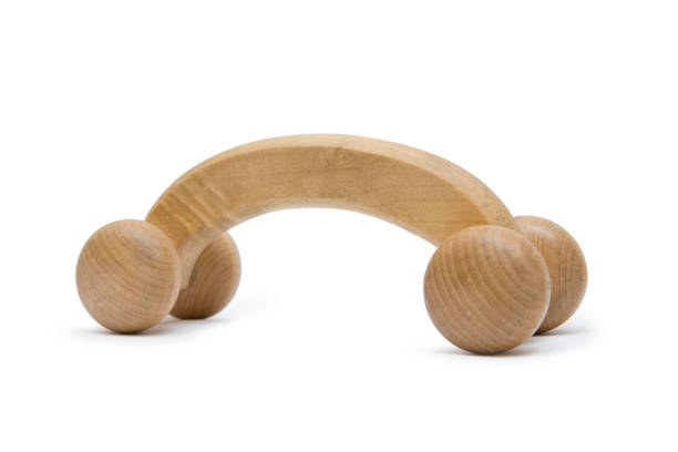 istock Wooden massager isolated on the white 861559440