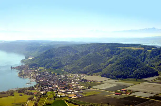 Aerial View of Lake Constance, Germany
