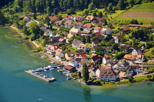 Aerial View of Lake Constance, Germany
