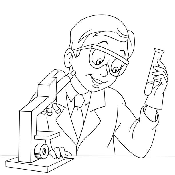 1,388 Line Drawing Cartoon Science Experiment Illustrations & Clip Art -  iStock