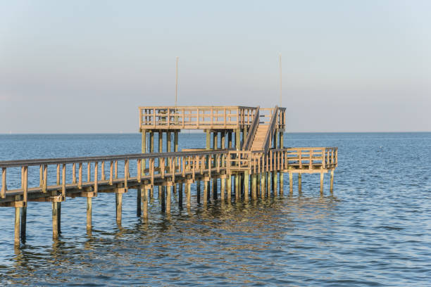istock Fishing pier Kemah, Texas, USA sunset 861588706