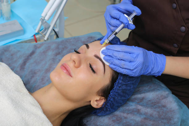 istock Rejuvenating facial injections. 861588890