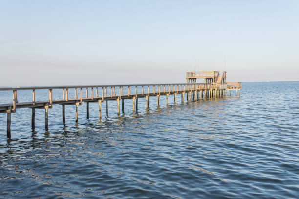 istock Fishing pier Kemah, Texas, USA sunset 861588892