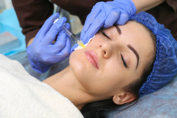 istock Rejuvenating facial injections. 861588936