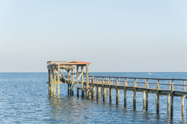 istock Fishing pier Kemah, Texas, USA sunset 861588974