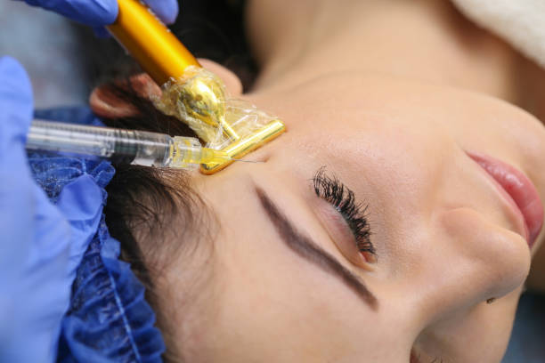 istock Rejuvenating facial injections. 861589876